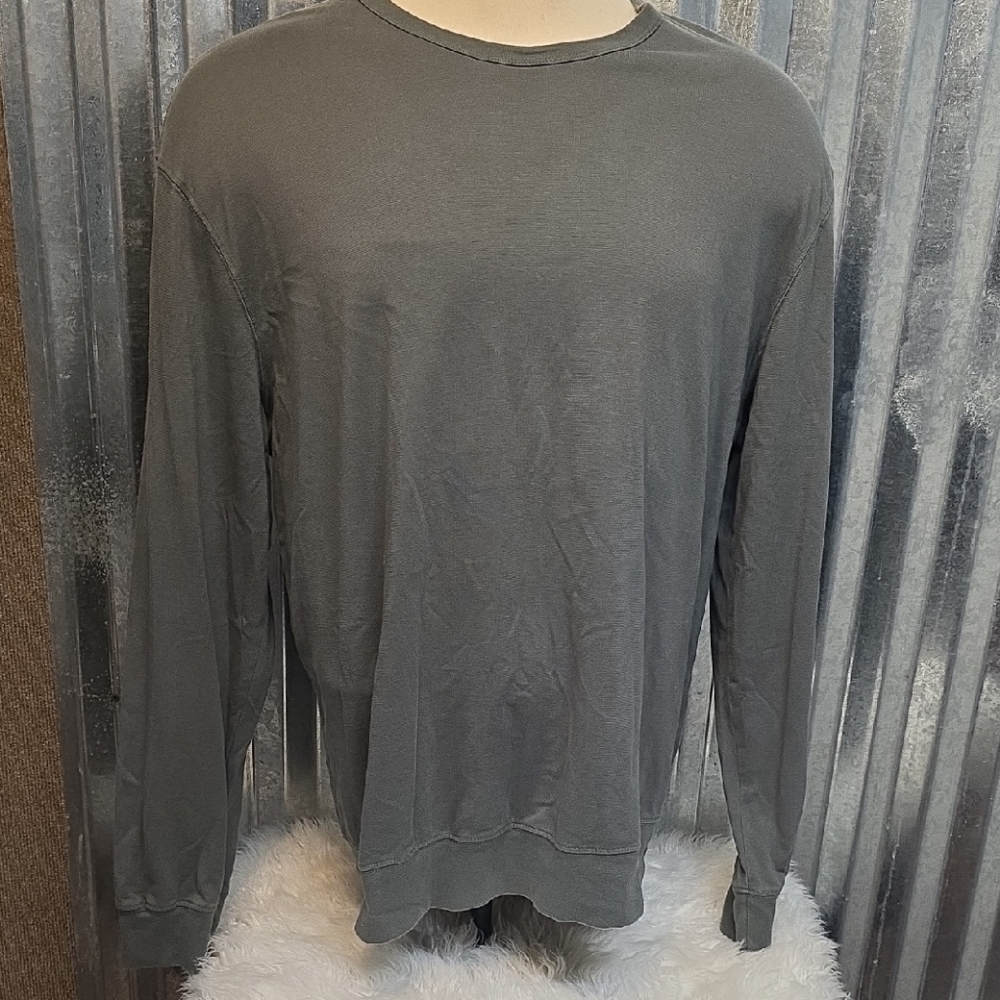 Ag Adriano Goldschmied Olive Green Long Sleeve Tee